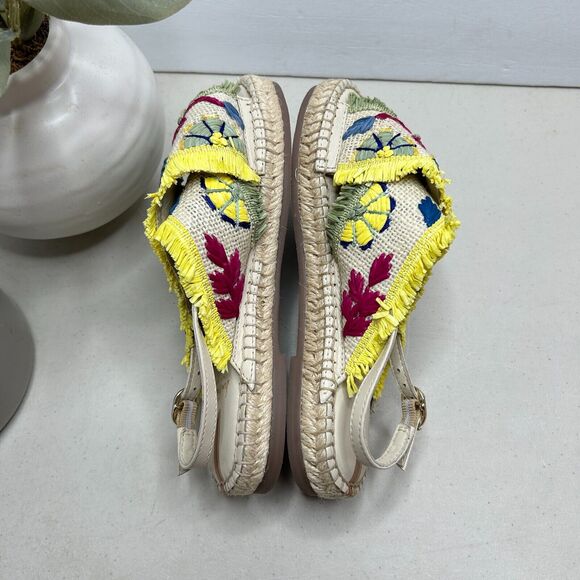 New Sam Edelman Kayden Kid Slingback Sandals Floral Embroidered Girls US 3M NWOB - Picture 6 of 8